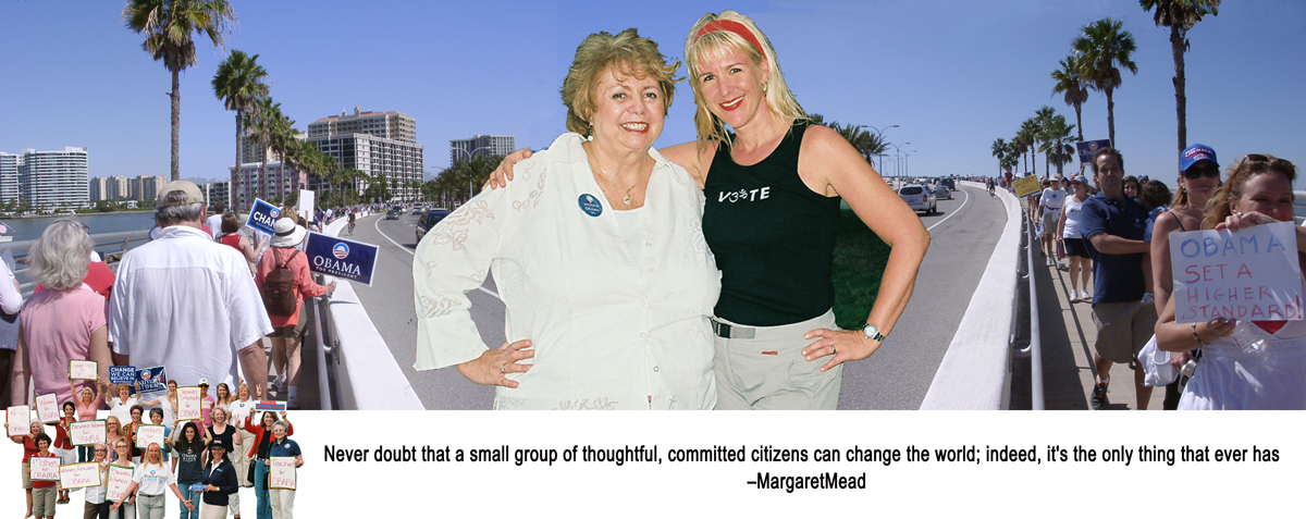 Sarasota Florida Obama Bridge Rally